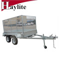 Heavy duty double axle farm box dump trailer for sale